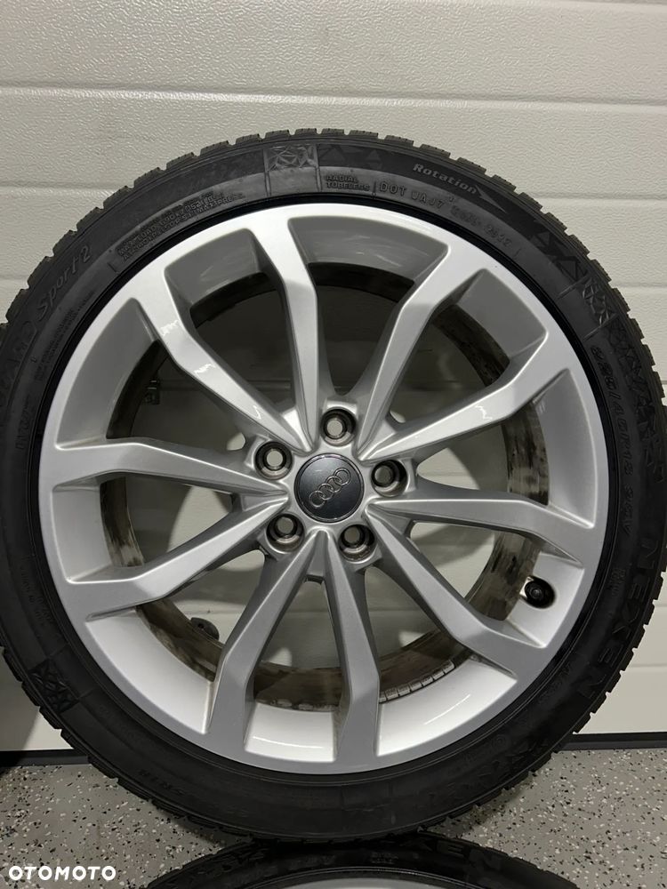 Oryginalne koła zimowe FELGI 18 AUDI A4 B9 B8 A5 F5 8T NEXEN 225/45R18 2022r 8mm jak NOWE - 6