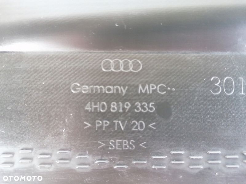 PODSZYBIE RYNNA AUDI A8 4H0819336 4H0819335 - 5