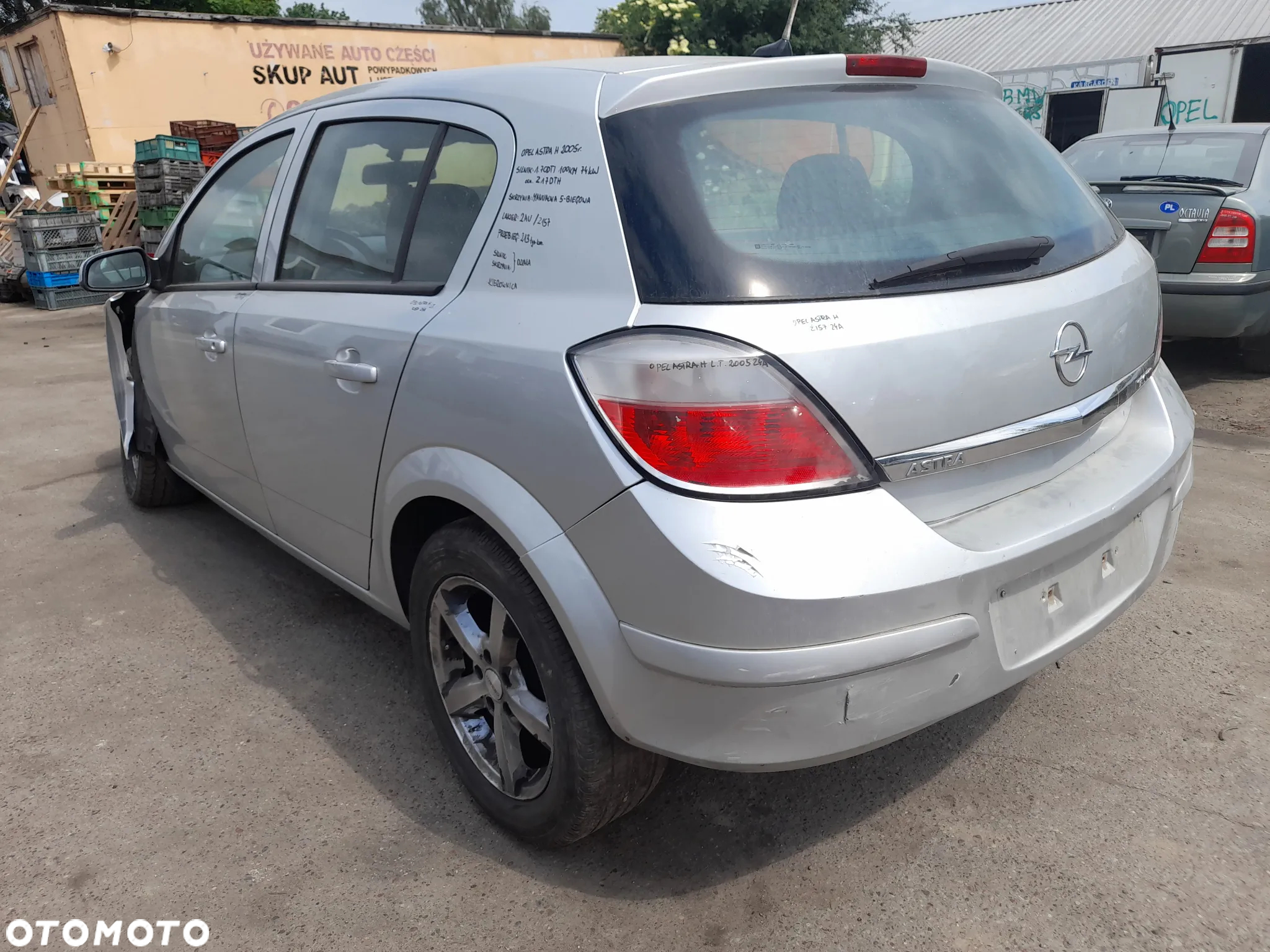 OPEL ASTRA H DRZWI LEWY TYŁ LEWE TYLNE Z157 2AU - 12