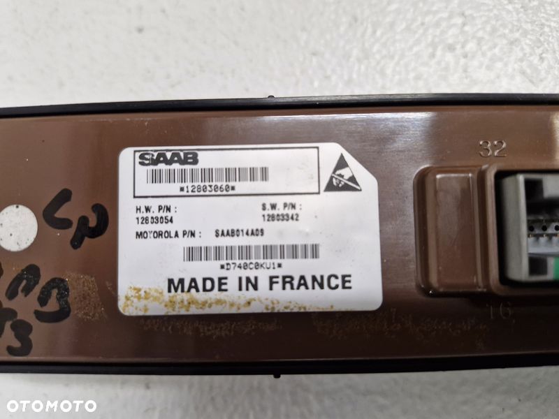 SAAB 93 9-3 II 2 PANEL PRZEŁĄCZNIKI PRZYCISKI SZYB LEWY PRZÓD 12803060 12803342 - 7