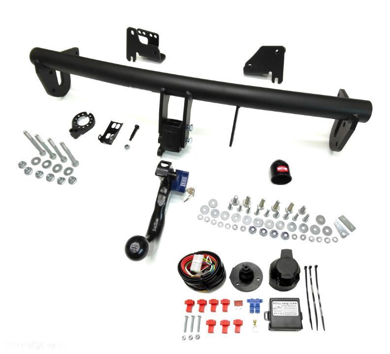Hak Holowniczy Witter Automat Wypinany Pionowo Moduł 13 pin do Mitsubishi Outlander 3 III + Phev - 11