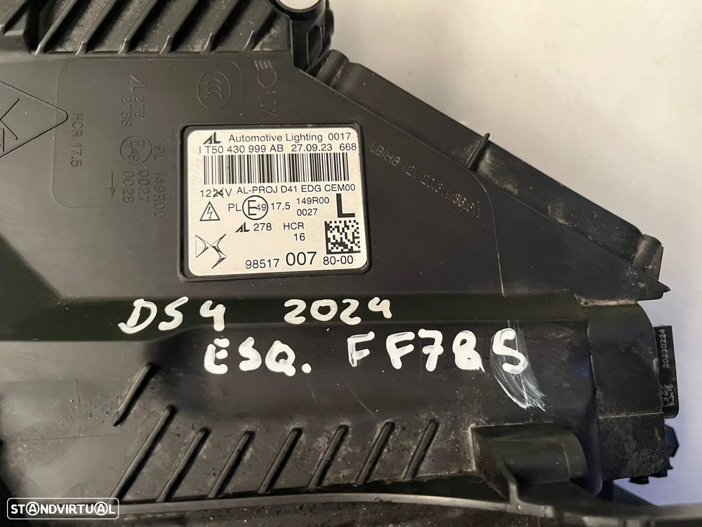 DS DS4 II FAROL ESQUERDO - FF785 - 7