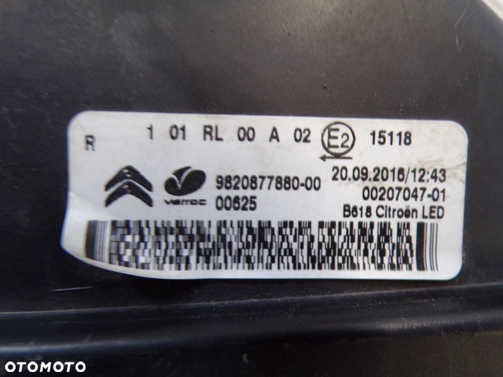 LAMPA LED CITROEN C3 III 9820877880 - 4
