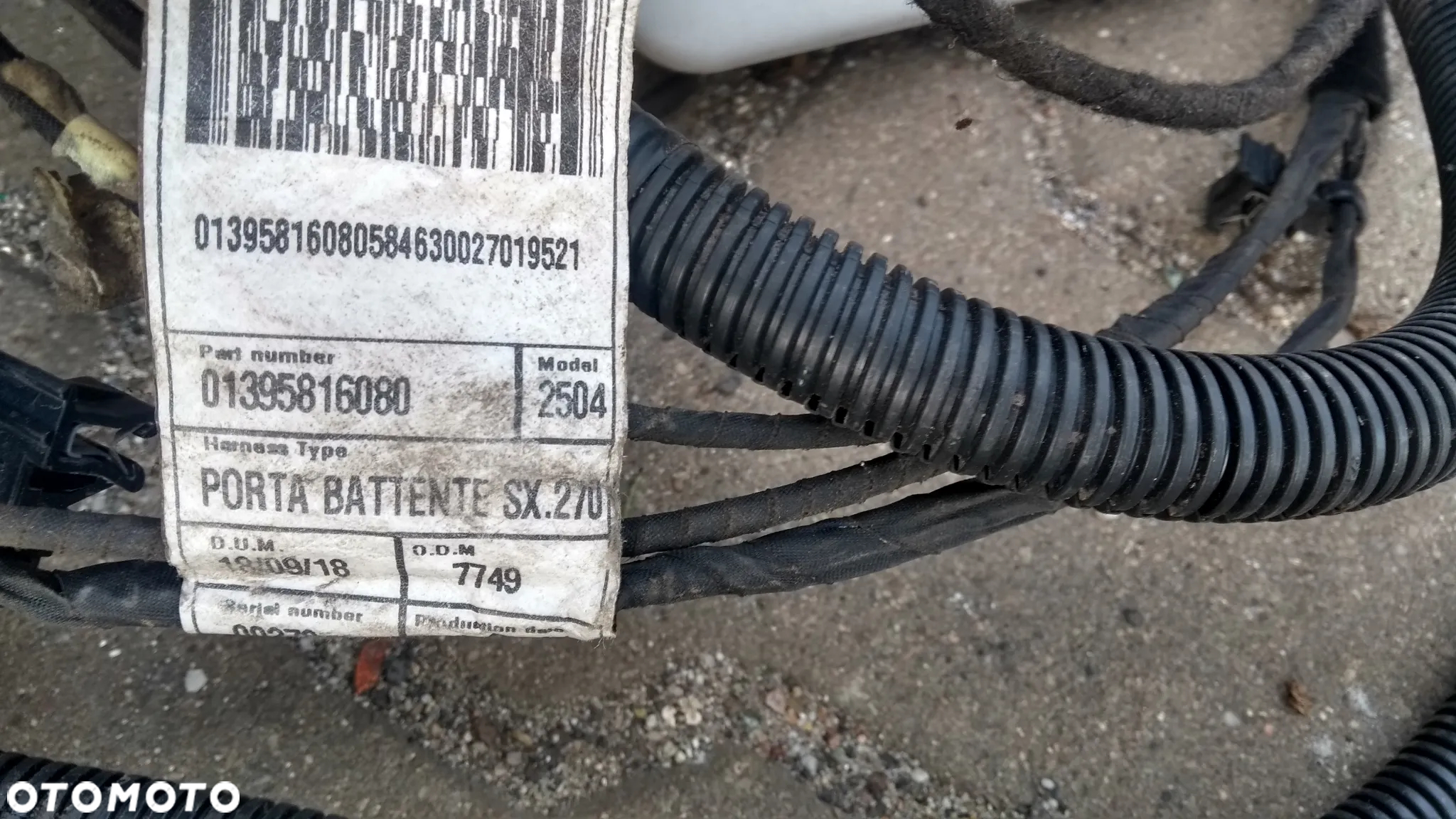 Fiat Ducato 2.3 Instalacja elektryczna kabiny Wiązka tylna karoserii drzwi tylnych lamp - 6