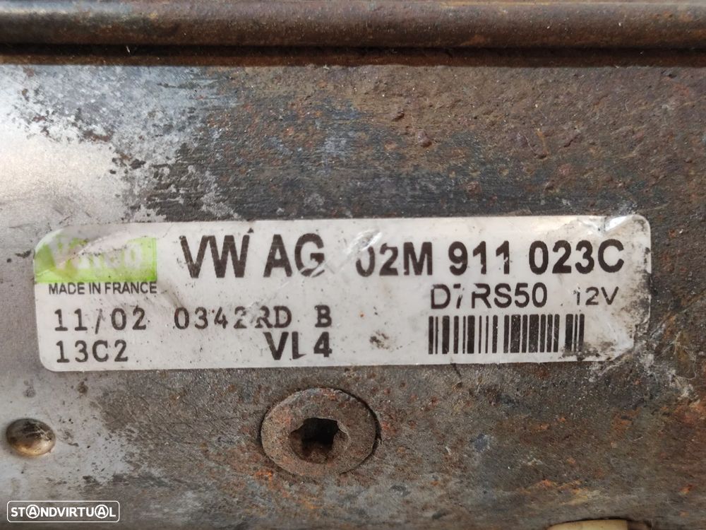 MOTOR DE ARRANQUE VALEO 02M911023C AUDI A3 8L 1.9 TDI 8V 130CV ASZ - 6