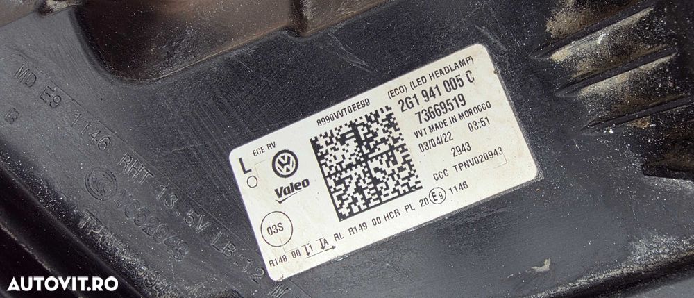 Far stanga LED Vw Polo 2G Aw Facelift 2022 / 2023 2024 - 5