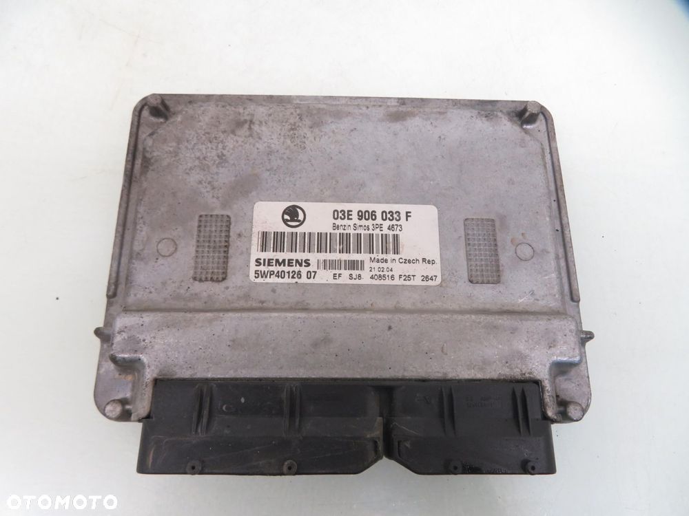 STACYJKA STEROWNIK SKODA FABIA I 1.2 03E906033F 5WP4012607 6Q1937049D - 12