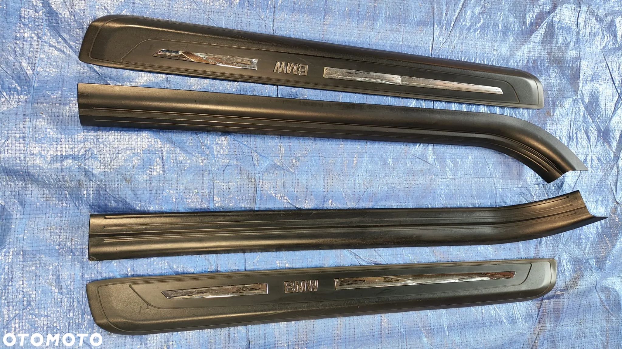 LISTWA NAKŁADKA PROGOWA PROGU PRÓG LISTWY NAKŁADKI PROGOWE KOMPLET LEWA PRAWA 7147286 7011076 7008932 7011075 7147285 7008931 BMW E63 E64 - 1