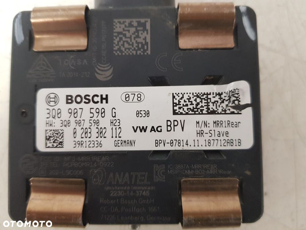 RADAR SENSOR DISTRONIC 3Q0907590G VW ARTEON PASSAT B8  AUDI Q3 ACC  ASYSTEN 3Q0907590G - 6