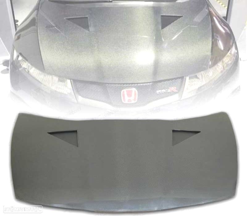 CAPÔ HONDA CIVIC R MUGEN 06- CARBONO - 1