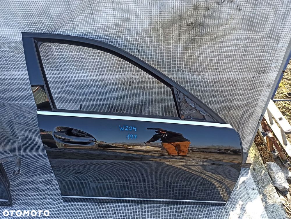 MERCEDES W204 C-KLASA DRZWI PRAWE PRZÓD PRZEDNIE 197 KOMPLETNE W KOLOR - 8