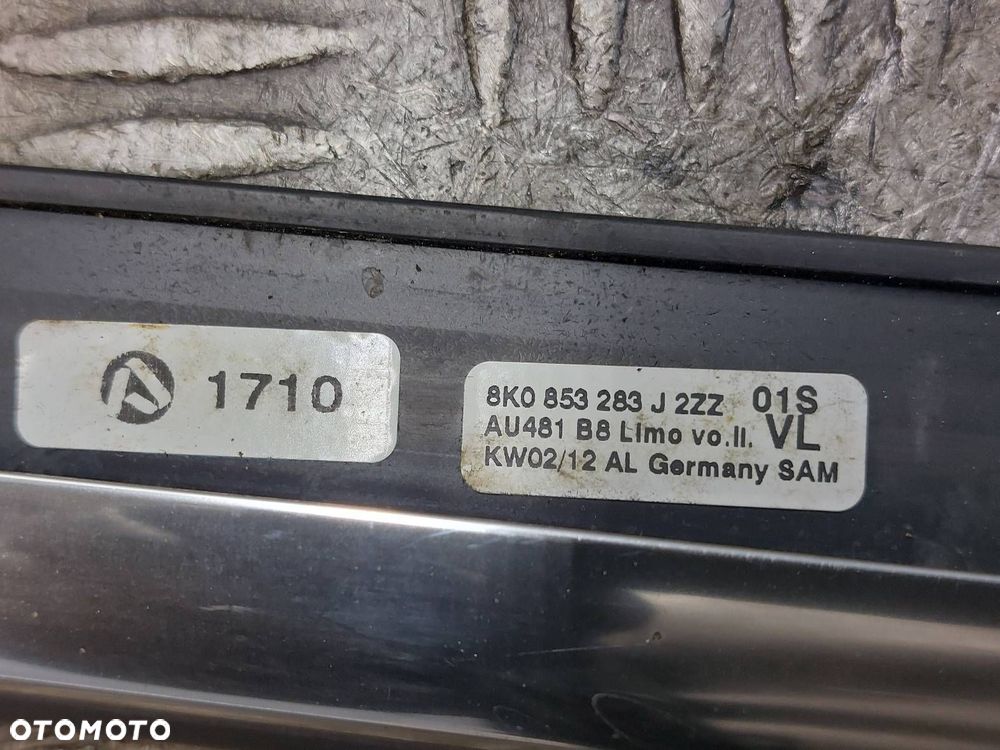 LISTWA ZGARNIAJĄCA DRZWI LEWY PRZÓD AUDI A4 B8 8K0853283J - 4