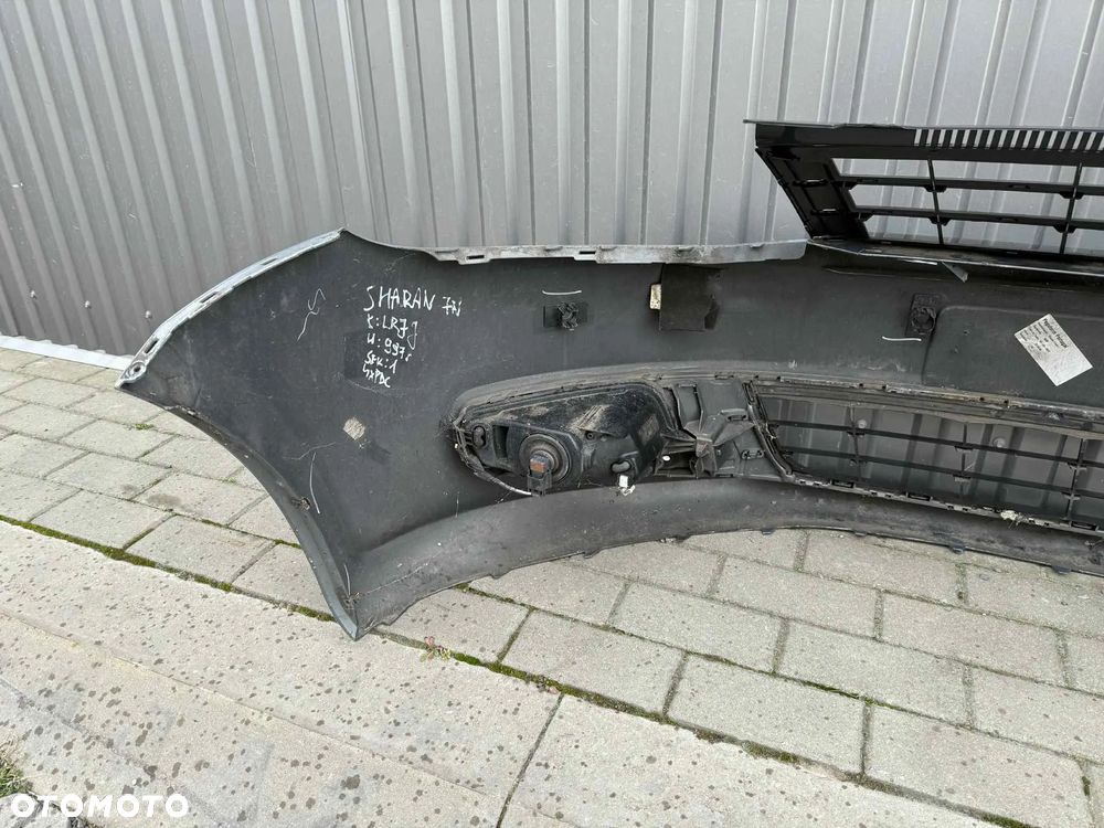 VW Sharan II 7N Zderzak przód przedni kompletny 4xPDC Grill LR7J 2010-2015r - 12