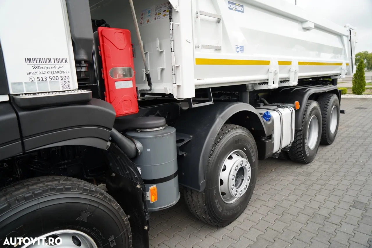 Iveco X-WAY 480 / 8X4 / BASCULATOR DUBLU / HIDRAULIC LATERAL / CLAPETĂ HIDRAULICĂ / AUTOMAT / IMPORTAT - 18