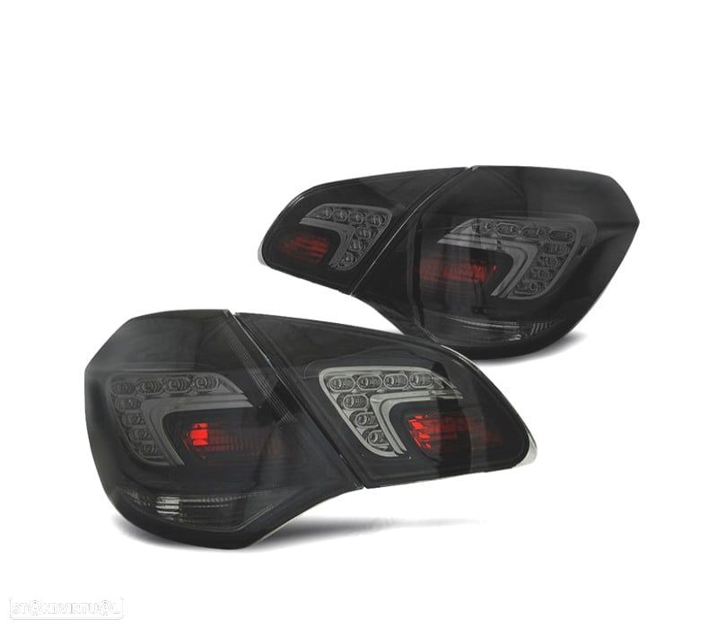 FAROLINS TRASEIROS PARA OPEL ASTRA J 09- LED FUNDO PRETO FUMADO - 1