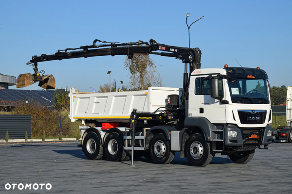 MAN TGS 35.420 / 8x4 / EURO 6 / UDT / HDS HIAB X-DUO 148 B-3 / ROTATOR / CHWYTAK / WYSUW x3 / STEROWANIE x3 / WZMOCNIONA RAMA / WYWROTKA / HYDROBURTA / AUTOMAT / KAMERA COFANIA / 2018 / NISKI PRZEBIEG / SPROWADZONY