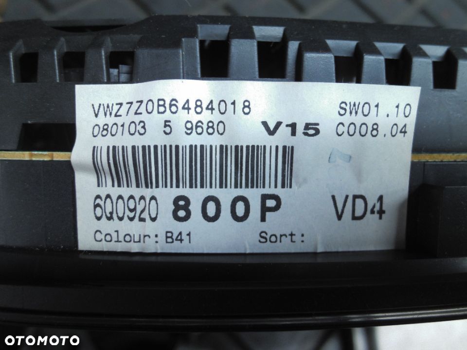 KOMPUTER ZESTAW STARTOWY VW POLO 9N 1.2 6V 03D906032C - 6