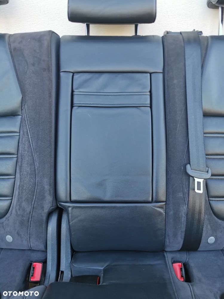 VW TOUAREG II 7P 10-18R KANAPA FOTELE TYL R-LINE KOMPLET SKÓRA CZARNA ALCANTARA - 9