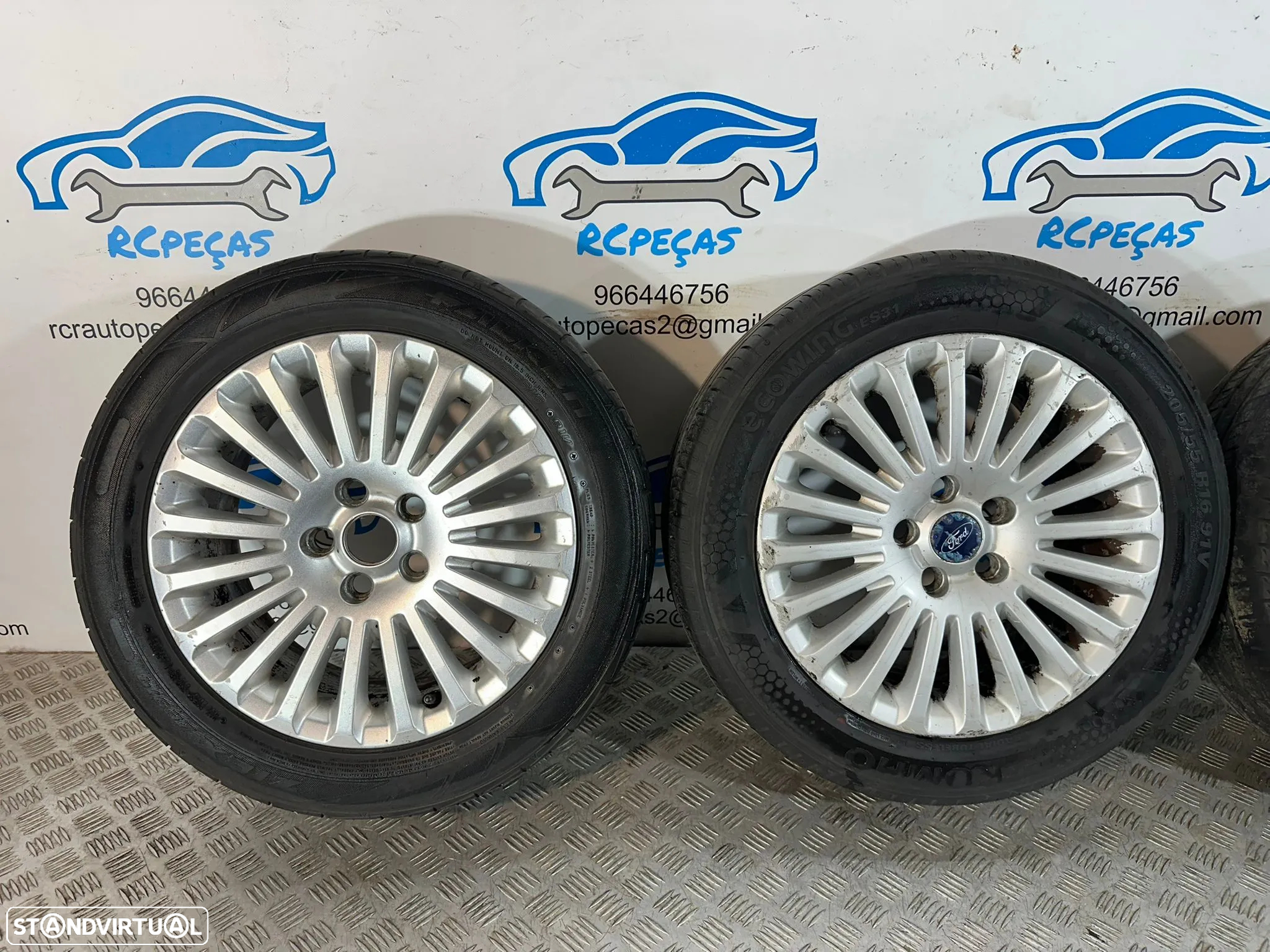 .Conjunto Jantes 16 Originais Ford Titanium 7J ET50 5x108 7M5J-DA - 6
