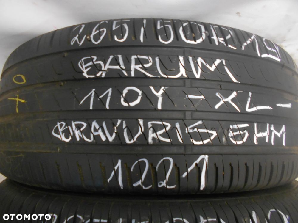 OPONY 265/50R19 BARUM BRAVURIS 5HM XL DOT 1221 7MM - 2