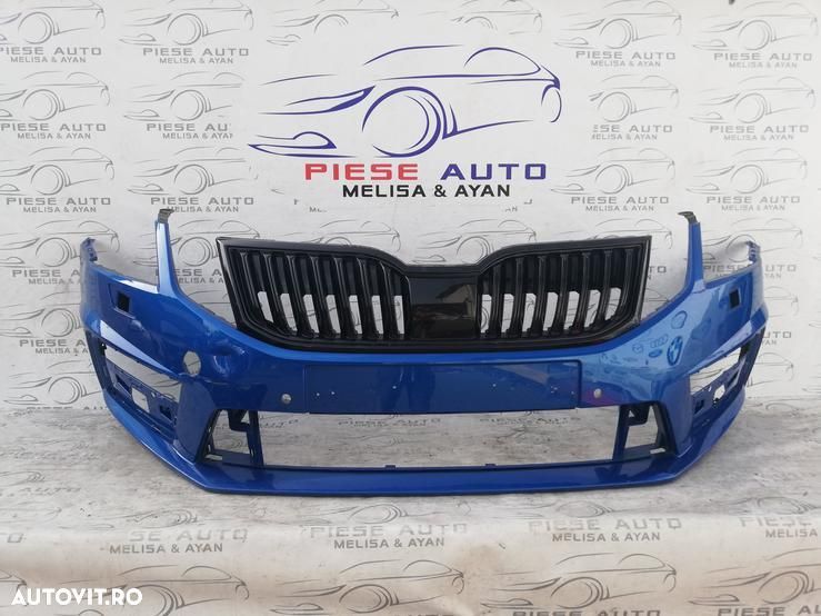 Bara fata Skoda Octavia 3 VRS Facelift an 2017-2018-2019 Gauri pentru 4 senzori si spalatoare faru - 1