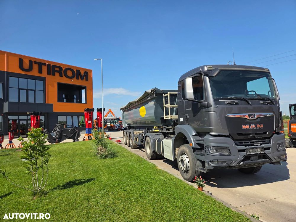 Meiller MHPS 12/27, 2023, 28mc, axa liftabila, scena vizitare, prelata, HARDOX, faras spate, doar 130.000km, posibilitate leasing 4 ani-PROMOTIE 24.900 EUR+Tva si pret ansamblu cu MAN TGS 18.510 4x2, 2023, 310.117km-89.900 EUR+Tva - 11
