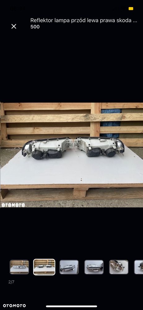 Reflektor lampa przód lewa prawa skoda octavia I 1 lift - 2