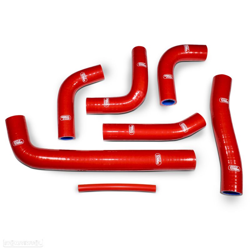 kit tubos radiador samco ducati st3 2003 - 2007 vermelho - 1