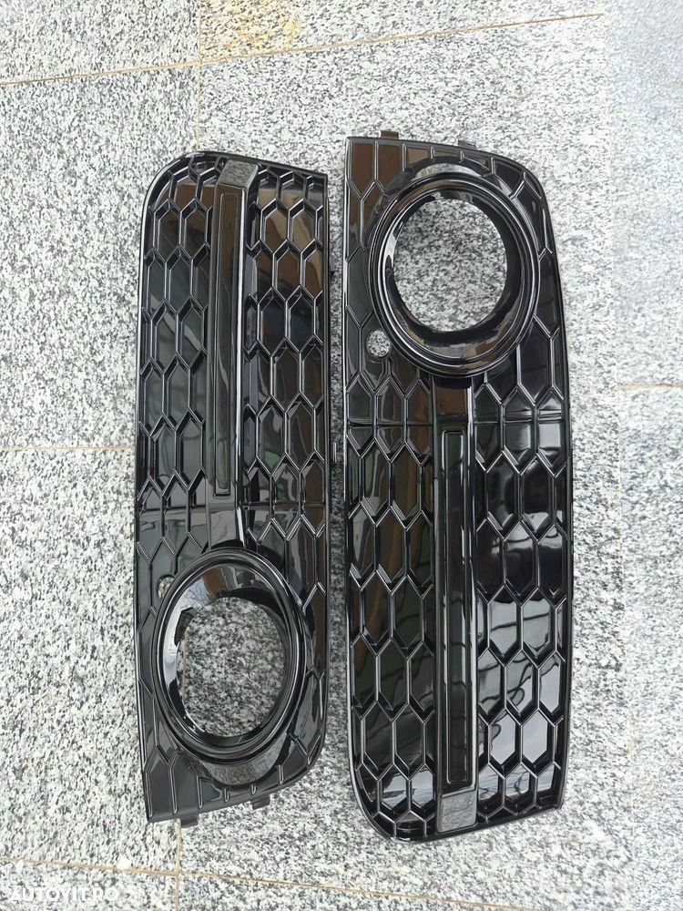 Grile Proiectoare model Fagure Proiector Bara AUDI A4 B8 Standard, Negru Lucios - 3