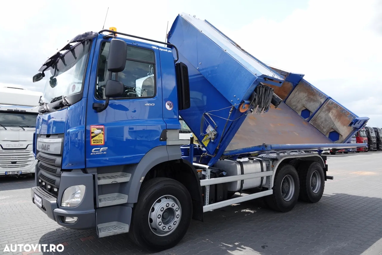 DAF CF 460 / 6x4 / BASCULANTE / HYDROBOARD / HYDROCLAP / EURO 6 / AN 2016 / PNEURI 100% / - 9