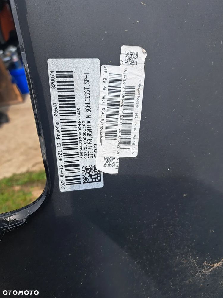 Zderzak tył tylny Audi RS4 RS-4 B9 Avant Kombi 8W9807511AJ 8W9807511AH 8W9807385C - 15