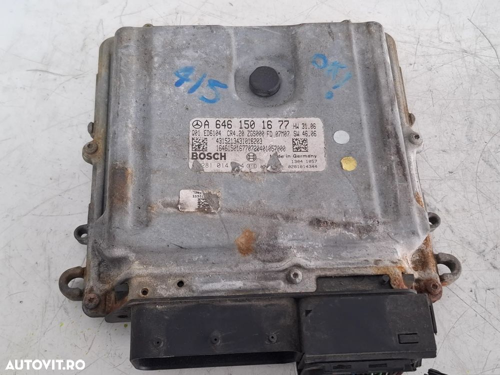 Calculator motor Mercedes Sprinter 2.2 CDI ECU A6461501677 0281014344 EDC16CP31 2006 2007 2008 2009 - 1