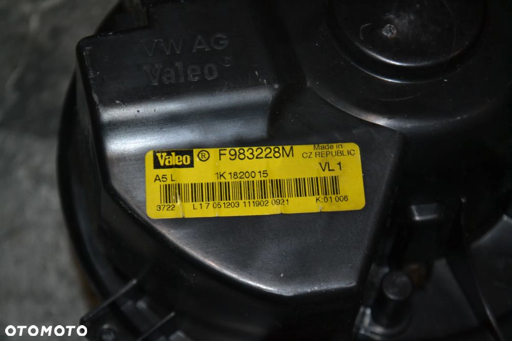 VW AUDI SEAT SKODA WENTYLATOR NAWIEWU WNĘTRZA OGRZEWANIA KLIMATYZACJI 1K1820015 - 3