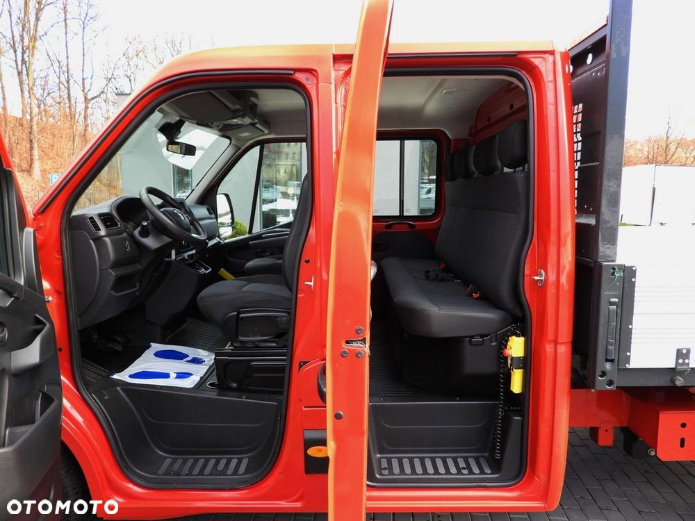 Renault MASTER WYWROTKA PODWÓJNA KABINA DOKA 6 MIEJSC TEMPOMAT LEDY BLIŹNIACZE KOŁA KLIMATYZACJA  145KM - 39