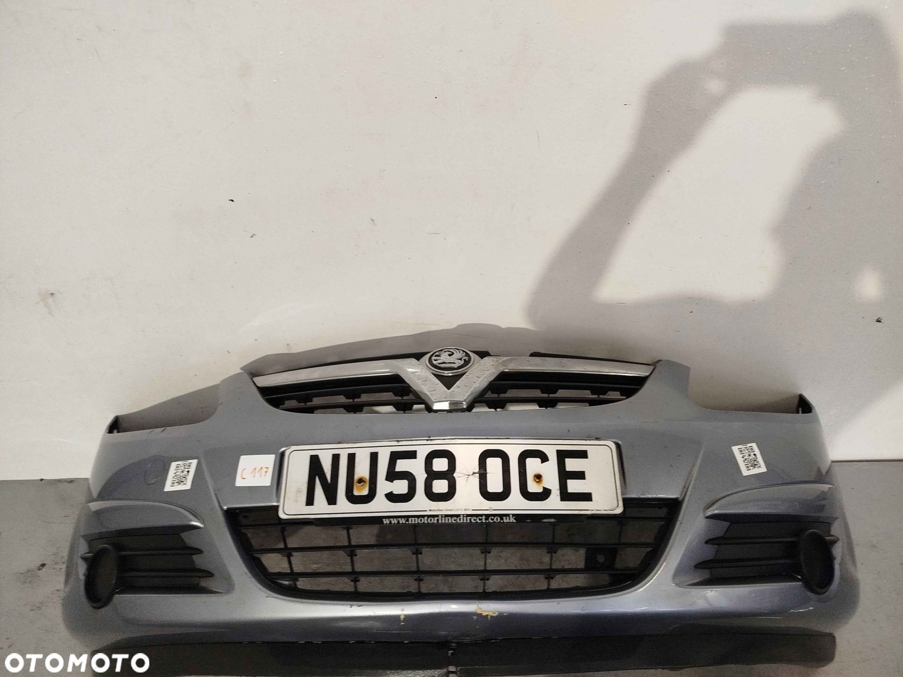 @ ZDERZAK PRZÓD PRZEDNI OPEL CORSA D Z163 SZARY - 1