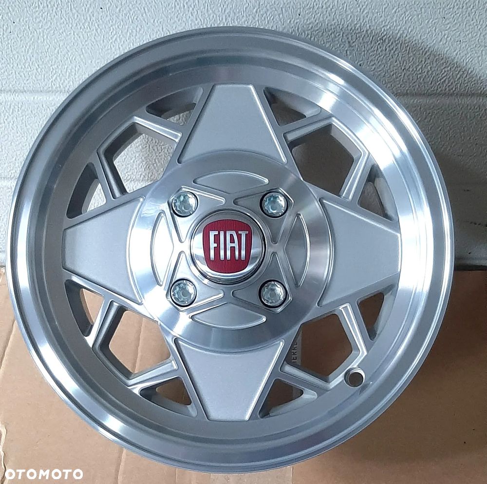 FIAT 126 126P 500  felgi NOWE 12"  CZARNE CZERWONE BIAŁE - 7