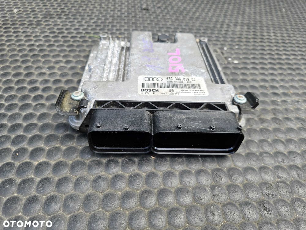 Komputer 03G906016CJ 0281011887 Moduł Sterownik Silnika Silnik 1.9 TDI BKE Diesel Audi A4 B6 - 3