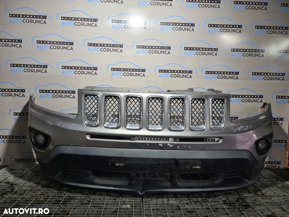 Bara fata Jeep Compass 2011 - 2015 ARGINTIU (809) Diesel model fara spalatoare far - 1