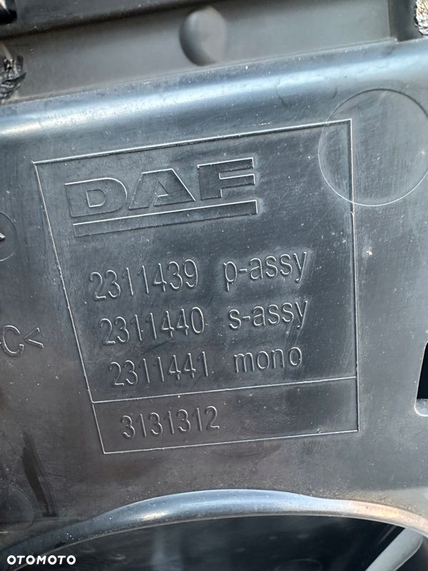 ATRAPA GRILL MASKA DAF XF XG XG+ XD BIAŁY E1980 CHROM - 3