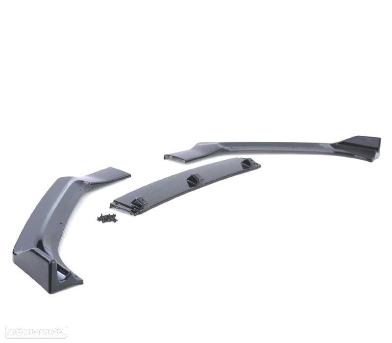 SPOILER FRONTAL AUDI A4 B9 SEDÁN AVANT 15-19 PRETO BRILHANTE ABS - 4