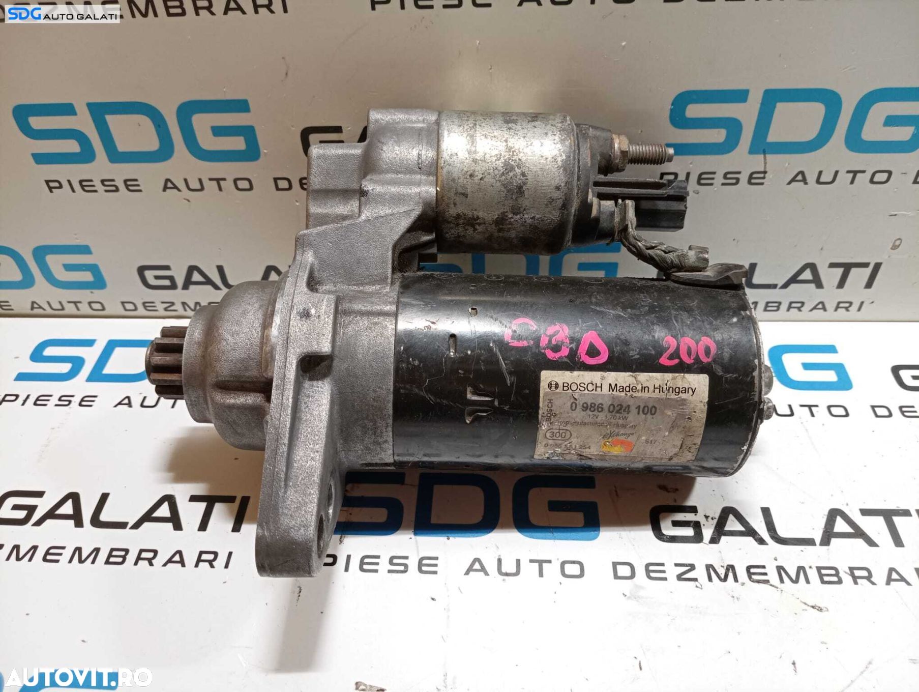 Electromotor cu 11 Dinti Volkswagen Golf 6 1.6 TDI CAY CAYB CAYC 2008 - 2014 Cod 02Z911023N 0001123028 [M7209] - 1