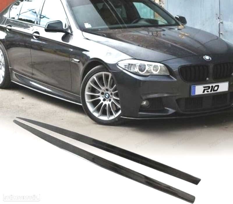 EMBALADEIRAS LATERAIS BMW F10 F11 LOOK M PERFORMANCE 10-17 PRETO BRILHANTE - 1