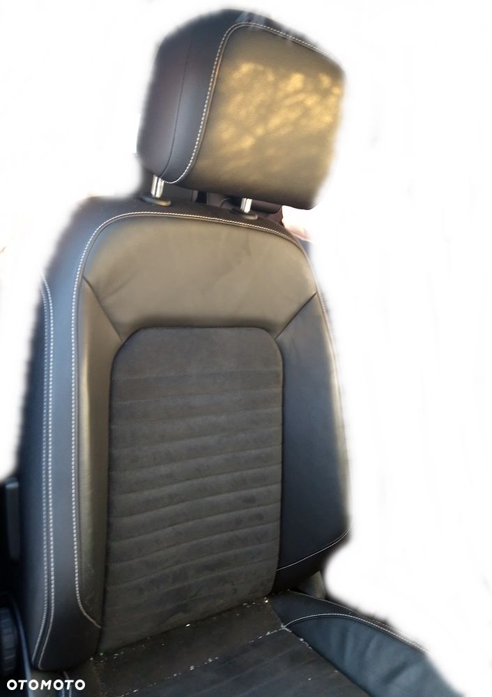 VW PASSAT B8 FOTEL PRAWY PRZEDNI PRZÓD PASAŻERA PÓŁSKÓRA ALCANTARA - 3