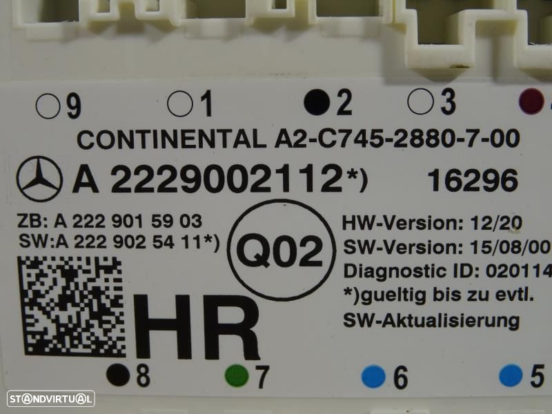 Módulo Eletrónico Mercedes-Benz C-Class (W205)  A2229002112 / A2c74528 - 2