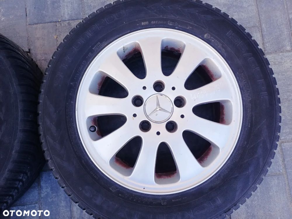 FELGI Z OPONAMI KOŁA ALUMINIOWE MERCEDES W169 R15 5X112 ET44 66,6 mm OPONY SEASONPROOF R15 195/65 WIELOSEZON NR17 - 5