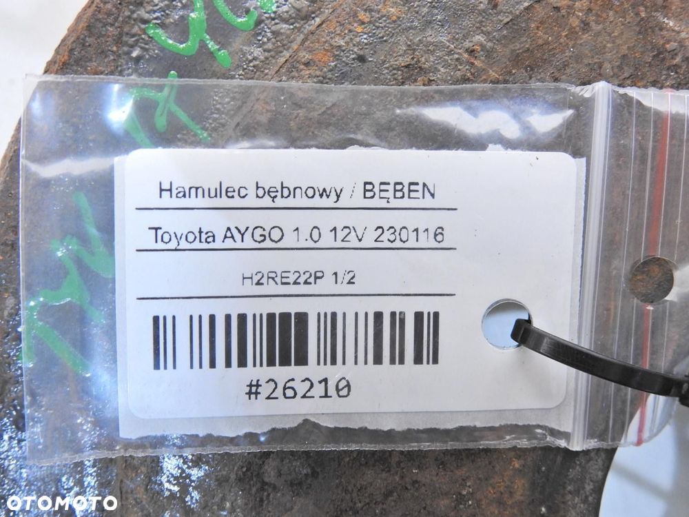 BĘBEN HAMULCOWY TYŁ TOYOTA AYGO I 1.0 12V - 5