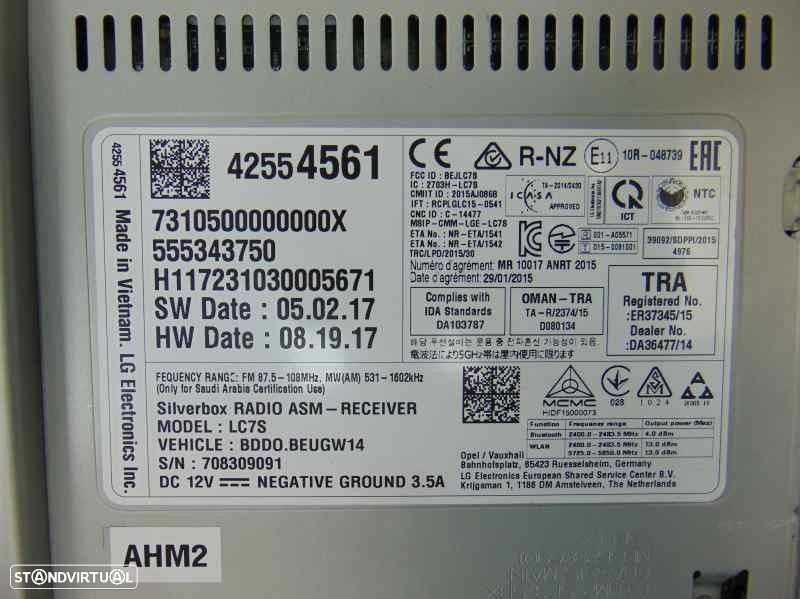 SISTEMA AUDIO / RADIO CD OPEL ASTRA K 2018 -42554561 - 1