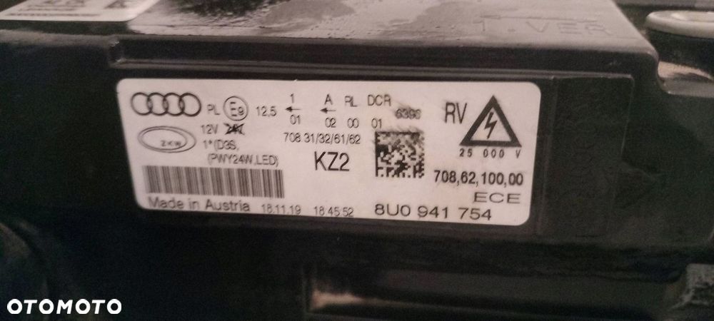 reflektor lampa prawy przód bi-xenon skrętna audi q3 8u 8u0941754 eu - 6