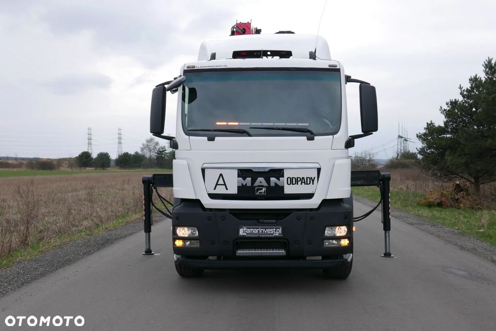 MAN MAN TGS 28.440 6X2 TGA + PALFINGER EPSILON PALIFT HAKOWIEC Z HDS Z DŹWIGIEM DO ZŁOMU KONTENERÓW ODPADÓW - 14