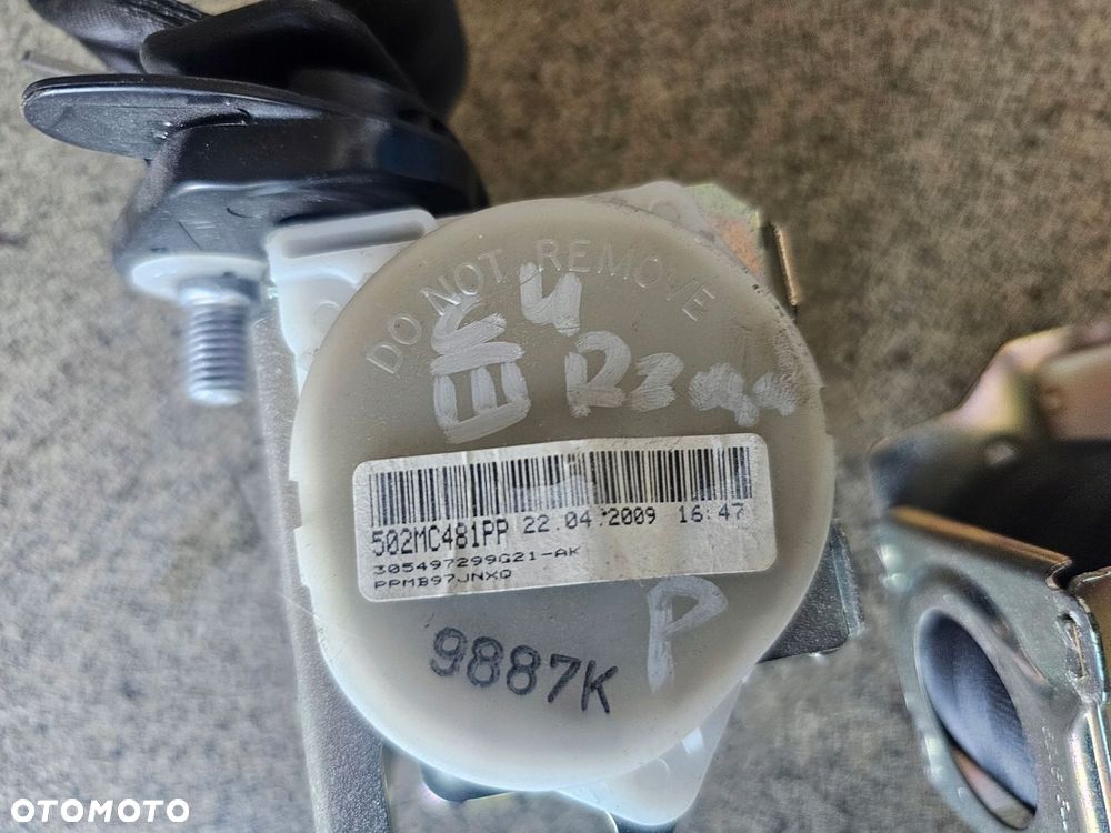 Pas bezpieczeństwa lewy prawy komplet III rząd Citroen C4 Grand Picasso - 2